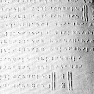 Musiknoten in Braille