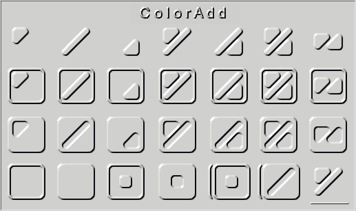 ColorAdd-Farbcode als Relief