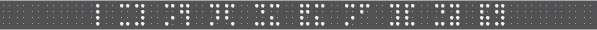 Quadoo Alphabet on a braille display  - 0