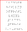 Braille-Alphabet zum Vergleich