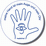 Taubblinden-Logo aus Hand mit Auge und Ohr in einem Kreis
