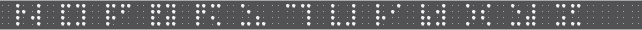 Quadoo-Alphabet auf einer Braillezeile N - Z