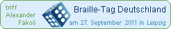 Braille-Tag Deutschland am 27. September in Leipzig, triff Alexander Fakoó