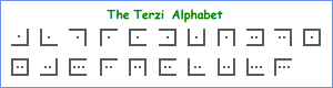 Terzi-Alphabet klein