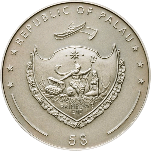 Braille coin with fakoo (back side shown)