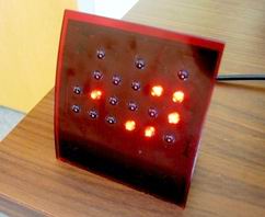 self-made binary clock with LEDs