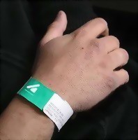 Patient bracelets in a portuguese hospital