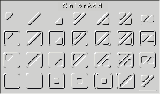 ColorAdd-Farbcode as relief