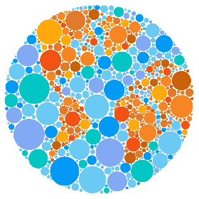 round color test chart with world map motif