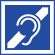Deaf logo with frame