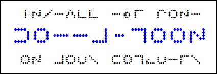 Install the font Dotty-Moon on your computer