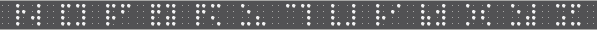 Quadoo Alphabet on a braille display N - Z