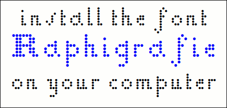 Install the font Raphigrafie on your computer