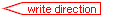 write direction to left