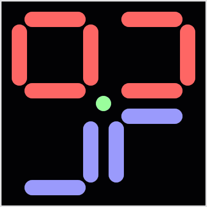 Four-Segment clock