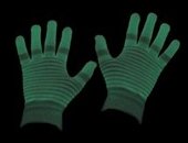 leuchtende Handschuhe