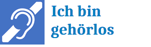 Geh�rlos-Logo + Ich bin geh�rlos / schwerh�rig