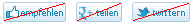 Teilen-Buttons fr Facebook Google Twitter