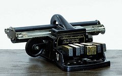 Punktschriftmaschine von Picht 1899