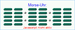 [with javascript a morse clock appears here]