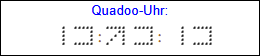Quadoo-Uhr (animert mit Javascript)
